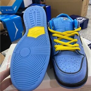 Nike SB Blue and Yellow Sneakers